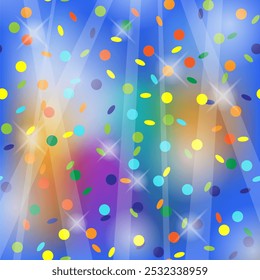 Raster confetti pattern. Light snow. Colorful bright background. Dance party in a night club. - Powered by Shutterstock