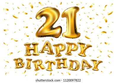 Raster Copy Happy Birthday 21 Years Stock Illustration 1120097822 ...