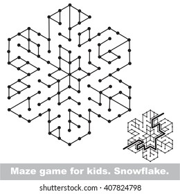 snowflake maze