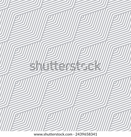 Raster geometric line seamless pattern. Subtle minimal texture with diagonal lines, stripes, chevron, zigzag. Simple abstract modern geometry. Light gray and white background. Repeating geo design