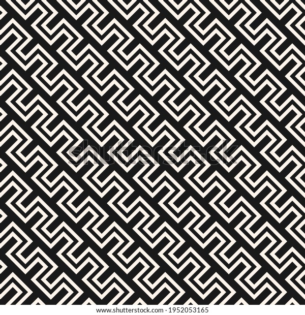 Raster geometric lines seamless pattern. Simple\
texture with stripes, diagonal snake lines, zigzag. Abstract\
geometry. Blue and white graphic background. Stylish geo ornament.\
Dark repeated\
design