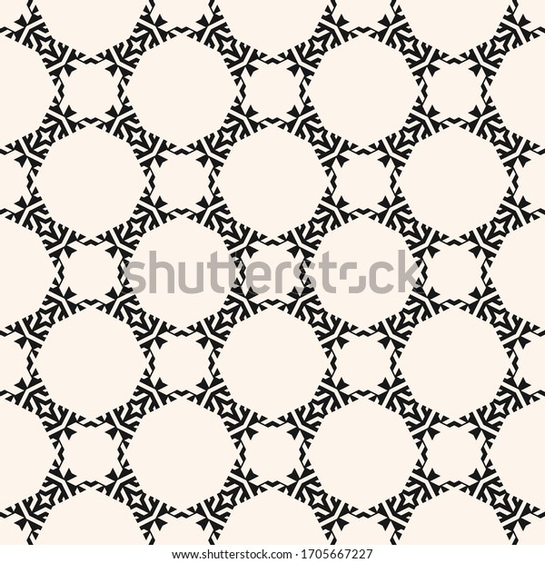 Raster Geometric Seamless Pattern Abstract Floral Stock Illustration