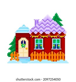 Raster Graphics Cross Stitch House