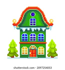 Raster Graphics Cross Stitch House