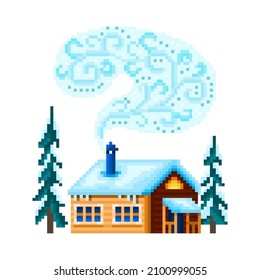 Raster Graphics Cross Stitch House