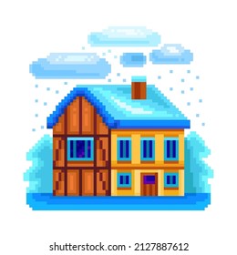 Raster Graphics Cross Stitch House