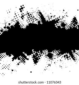 Raster - Halftone ink splat grunge background for text. - Shutterstock ID 11076343