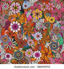 Raster Illustration Texture Seamless Pattern Small Stock Illustration ...