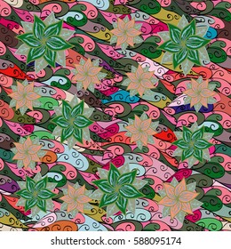 Raster Illustration Texture Seamless Pattern Small Stock Illustration ...