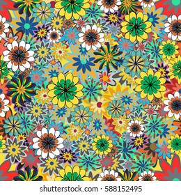 Raster Illustration Texture Seamless Pattern Small Stock Illustration ...