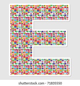 (raster image) letter e
