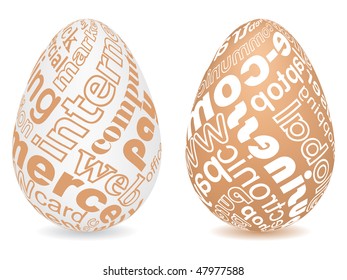 (raster image of vector) Eggs