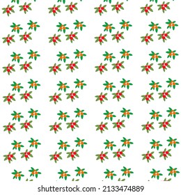 Raster Pattern. Slavic Folklore Berries