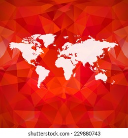 Raster polygon world map background. Can be used as website background or for presintation