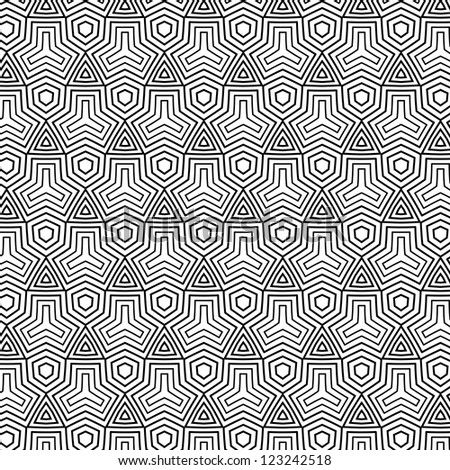 raster seamless  black abstract line pattern background