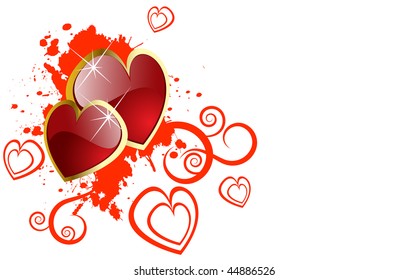 the raster valentines day background (vector version in portfolio)