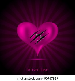 raster version. broken love background. Best choice - Shutterstock ID 90987929