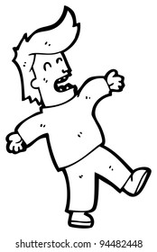 Raster Version Cartoon Falling Person Stock Illustration 94482448 ...