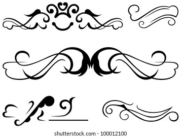 Exquisite Scroll Ornamental Designs Stock Vector (Royalty Free ...