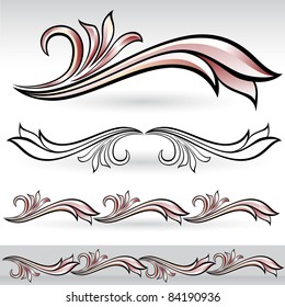 Raster version. Flora design number nine. Nice design elements for your best creative ideas.