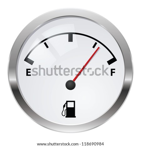 Raster version. Fuel indicator. Illustration on white background for design