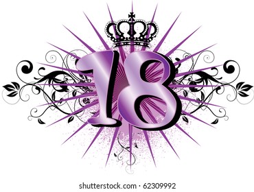 Raster version Illustration for Special Birthdays Anniversaries and Occasions. Great for t-shirt or cards. - Powered by Shutterstock