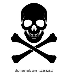 Skull Crossbones Mark Danger Warning Stock Vector (Royalty Free) 111869267