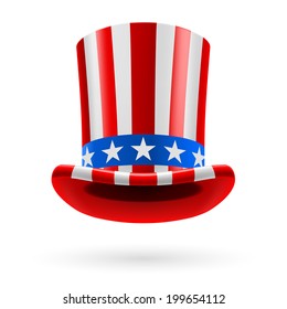 american flag top hat