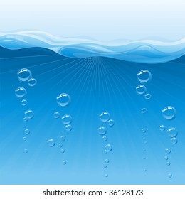 the raster version water background.