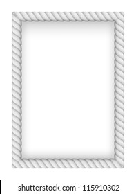 Raster Version White Rope Border Illustration Stock Illustration ...