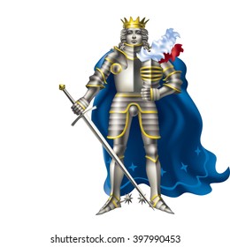 download king with armor