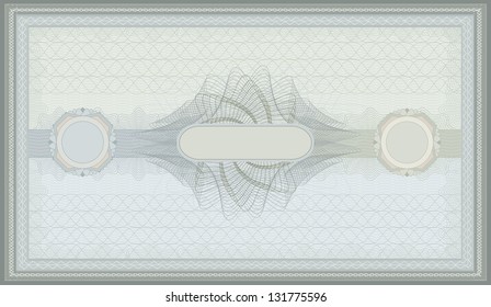 raster voucher green blue guilloche certificate template security spirograph - Powered by Shutterstock