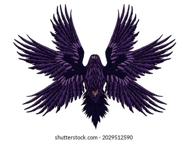 Raven Crow Graphics Wings Tattoo Logo Stock Illustration 2029512590 ...
