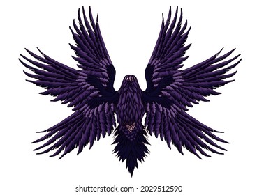 Raven Crow Graphics Wings Tattoo Logo Print Bird