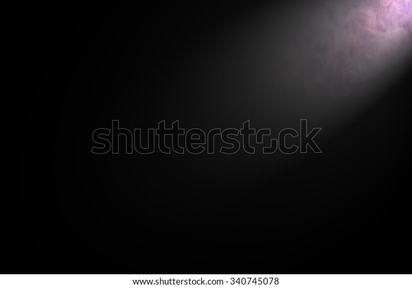 Ray Light Dark Room Filled Smoke Stock Illustration 340745078