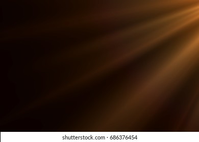 Rays light effect isolated on black background for overlay design