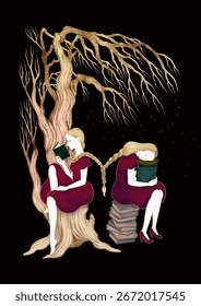 Reading and Bonding Under the Starry Tree
