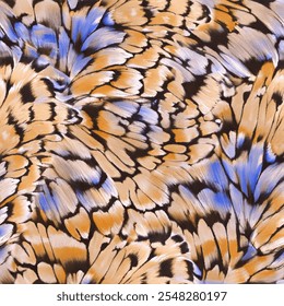 Ready-to-print pattern with transitions of real original colors