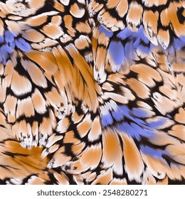 Ready-to-print pattern with transitions of real original colors