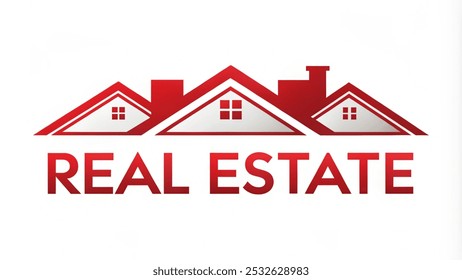 For real estate agency logo template backgrounds Red on white background branding icon realtor for advertising Texture editor Picture marketing Image business  Wallpaper desktop illustration concept - Powered by Shutterstock