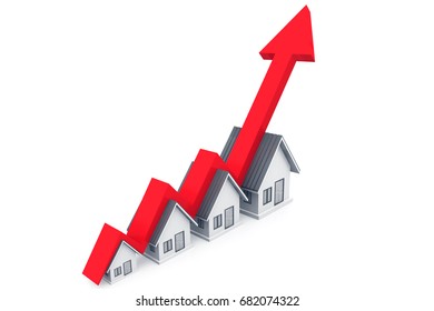 Real Estate Growth Chart 3d Rendering Stock Illustration 682074322 ...