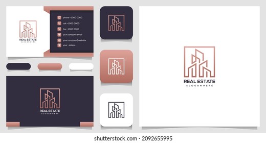 real estate logo template and business card - Powered by Shutterstock