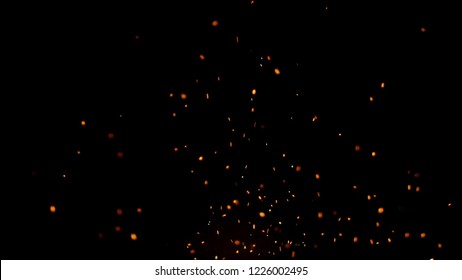 Real Fire Particles Image