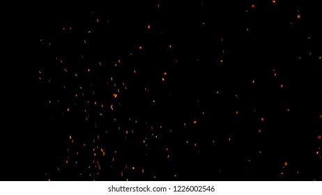 Fire Particles Effect Dust Debris Isolated Stock Illustration ...