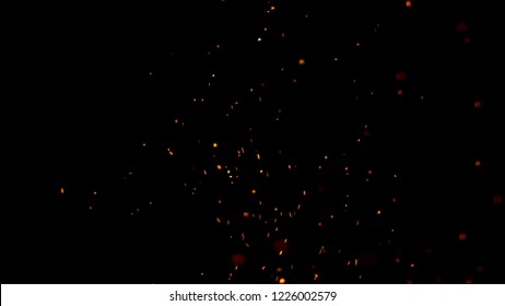 real fire particles image