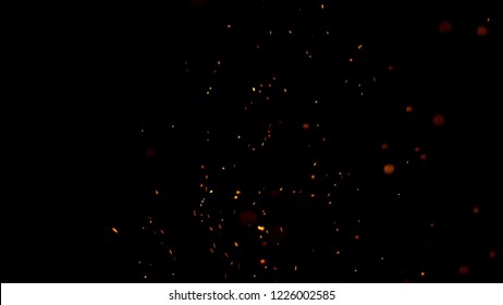 real fire particles image