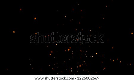 real fire particles image