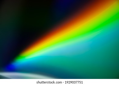 Real holographic texture. Holographic flares. Natural spectrum. Rainbow