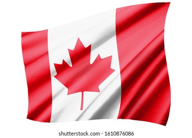 Canada Flag Silk Copyspace Your Text Stock Illustration 297997703 ...