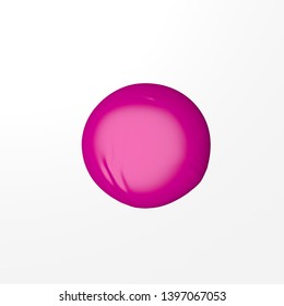 Realist Foil Balloon Pink Color. Air Balloon In The Form Of A Circle. 3d Illustration